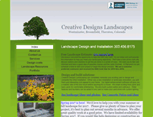 Tablet Screenshot of creativedesignsco.com